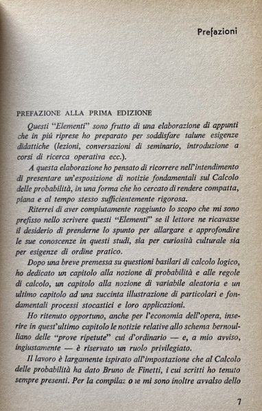 CALCOLO DELLE PROBABILITÀ