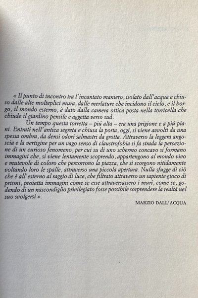 CAMERA OTTICA. PAGINE DI LETTERATURA E REALTÀ