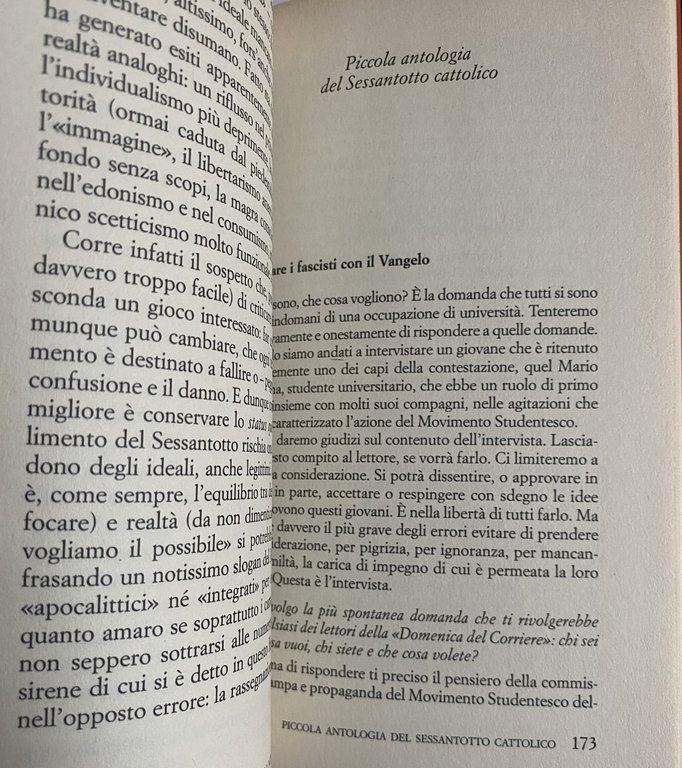 CANTAVAMO DIO È MORTO. IL '68 DEI CATTOLICI