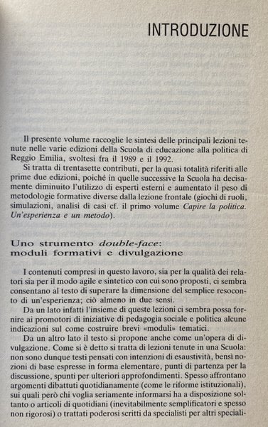 CAPIRE LA POLITICA. LEZIONI: VOLUME 2. A CURA DI GINO …