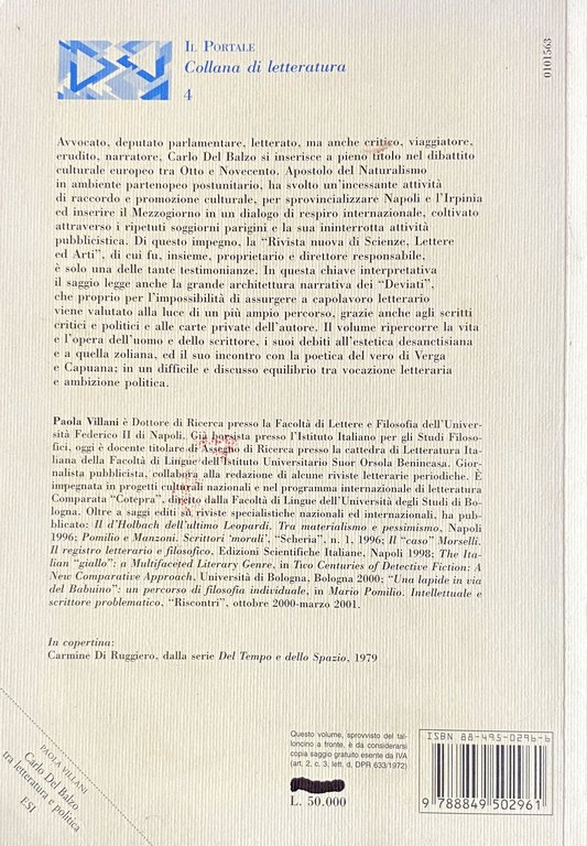 CARLO DEL BALZO TRA LETTERATURA E POLITICA. CONTRIBUTI AL DIBATTITO …