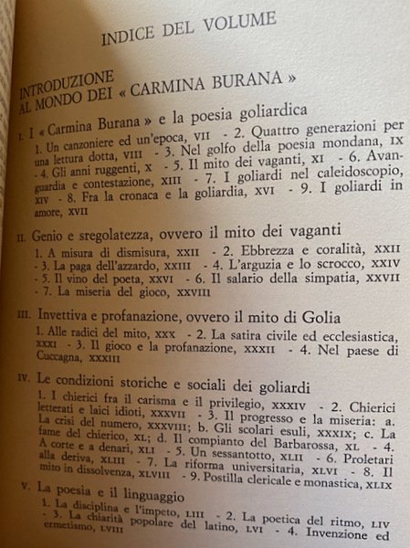 CARMINA BURANA E ALTRI CANTI DELLA GOLIARDIA MEDIEVALE TRASCELTI E …