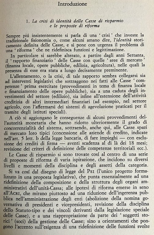 CASSE DI RISPARMIO. LE ISTITUZIONI FINANZIARIE DEL CETO MEDIO