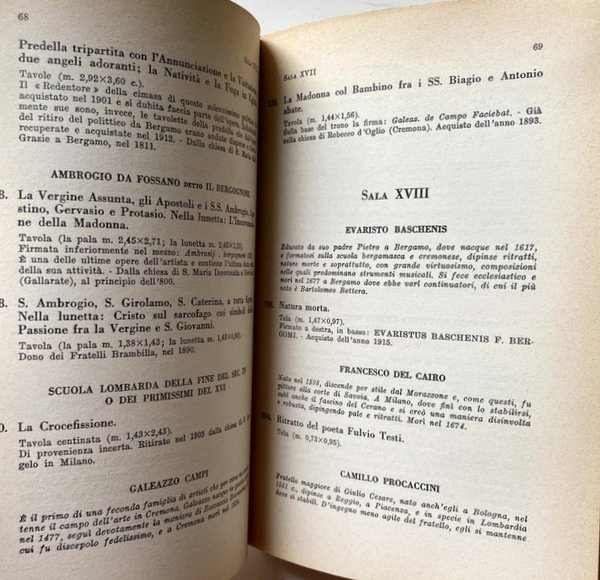 CATALOGO DELLA PINACOTECA DI BRERA IN MILANO. CON 42 ILLUSTRAZIONI