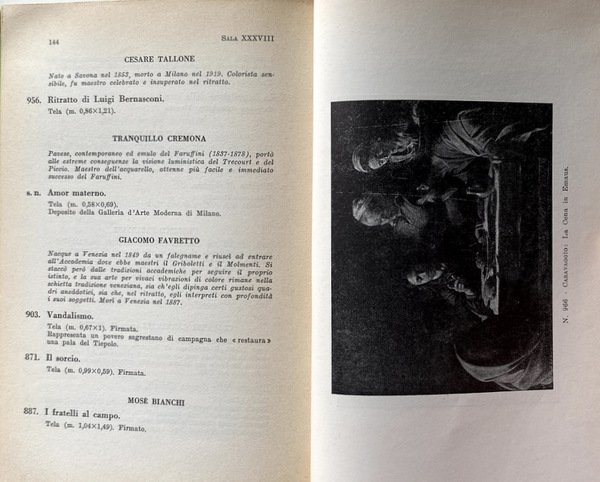 CATALOGO DELLA PINACOTECA DI BRERA IN MILANO. CON 42 ILLUSTRAZIONI