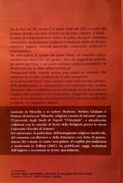 CAVALLERIA E MISTICA. LA RICERCA DELLA SALVEZZA NEL SAINT GRAAL