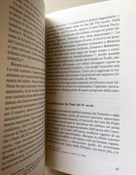 CELIBATO E MAGISTERO. INTERVENTI DEI PADRI NEL CONCILIO VATICANO II …