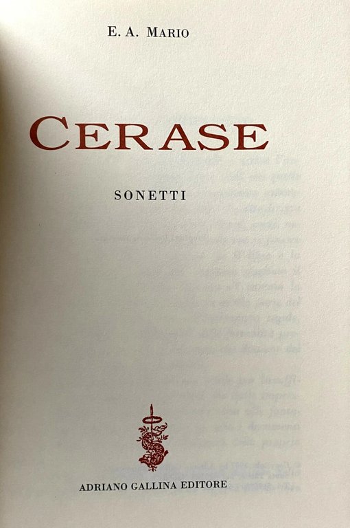 CERASE. SONETTI | Immagine Gallery 9