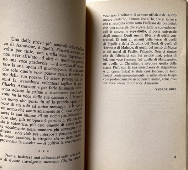 CHANSONNIERS FRANCESI. PAROLE DI CANZONI. A CURA DI FRANCO DE …