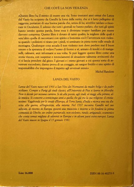 CHE COS'È LA NON VIOLENZA