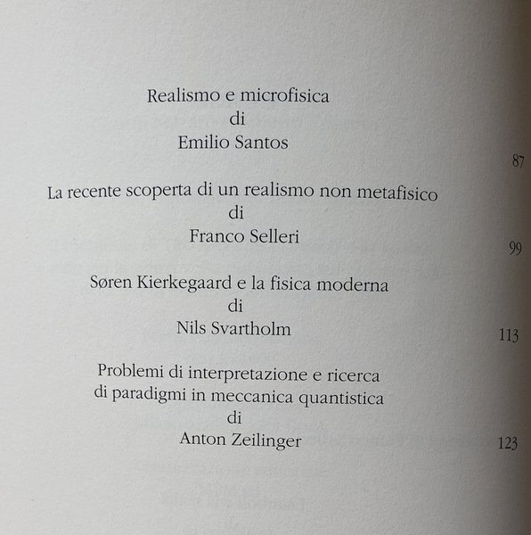 CHE COS'È LA REALTÀ. DIBATTITO NELLA FISICA CONTEMPORANEA. A CURA …