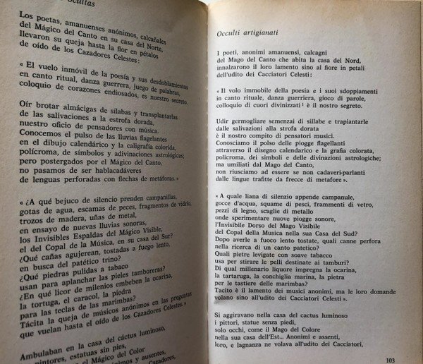 CHIARIVIGILIA DI PRIMAVERA. A CURA DI AMOS SEGALA. TESTO SPAGNOLO …