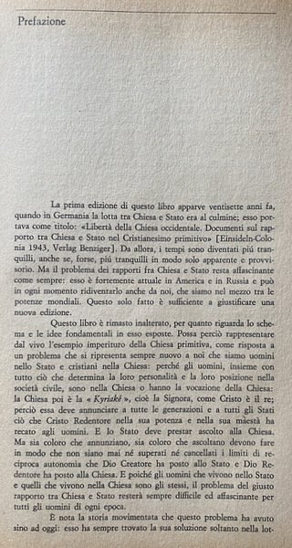 CHIESA E STRUTTURA POLITICA NEL CRISTIANESIMO PRIMITIVO. DOCUMENTI DELLA CHIESA …