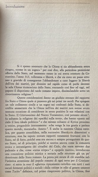 CHIESA E STRUTTURA POLITICA NEL CRISTIANESIMO PRIMITIVO. DOCUMENTI DELLA CHIESA …