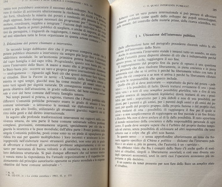 CHIESA ED ECONOMIA. DISEGNO TEORETICO