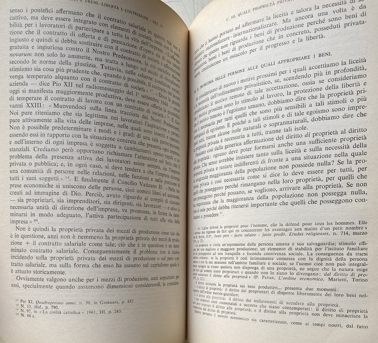 CHIESA ED ECONOMIA. DISEGNO TEORETICO