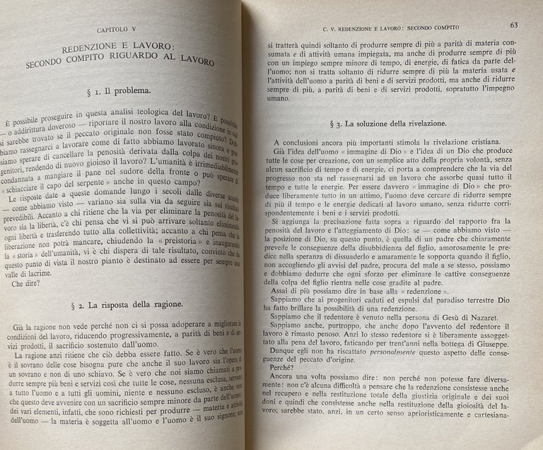 CHIESA ED ECONOMIA. DISEGNO TEORETICO