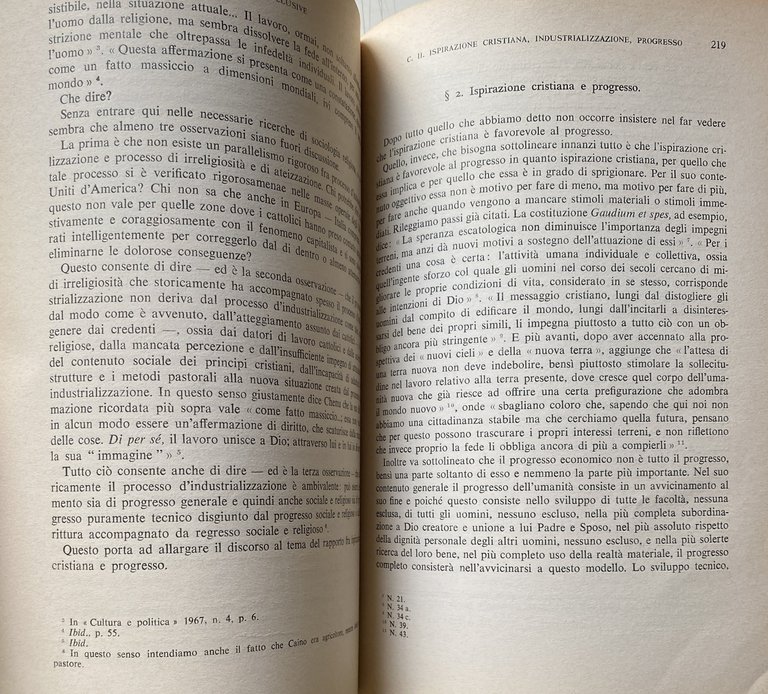 CHIESA ED ECONOMIA. DISEGNO TEORETICO