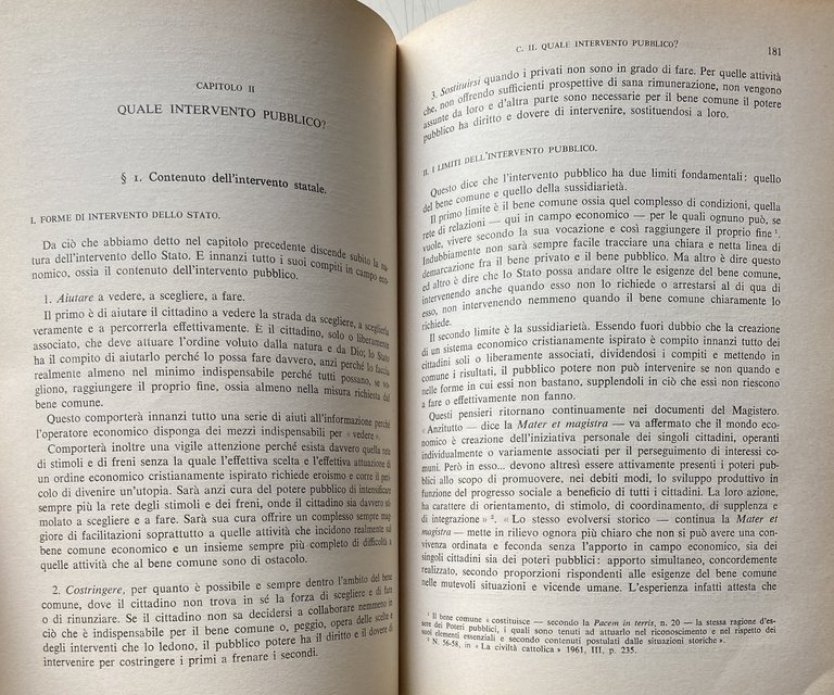 CHIESA ED ECONOMIA. DISEGNO TEORETICO