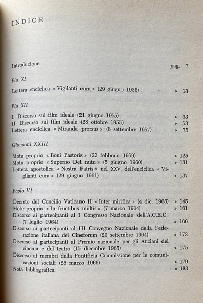 CINEMA CHE COSA NE PENSA LA CHIESA? A CURA DELLA …