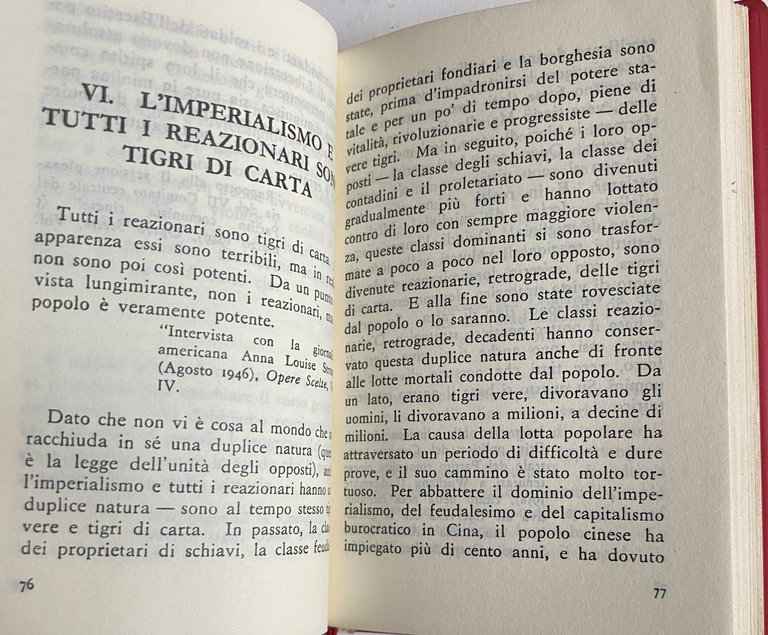CITAZIONI DALLE OPERE DEL PRESIDENTE MAO TSE-TUNG. LIBRETTO ROSSO. Con … | Immagine Gallery 11