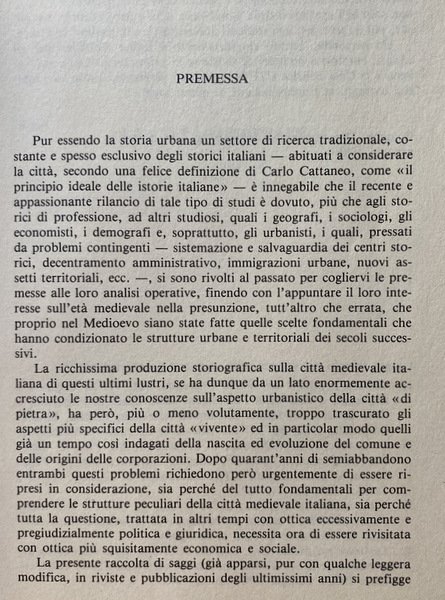 CITTÀ, COMUNI, CORPORAZIONI NEL MEDIOEVO ITALIANO