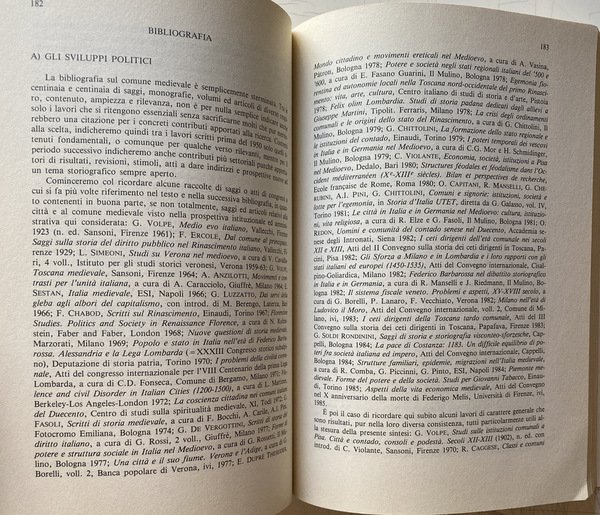 CITTÀ, COMUNI, CORPORAZIONI NEL MEDIOEVO ITALIANO
