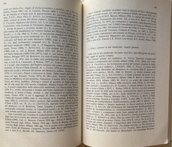 CITTÀ, COMUNI, CORPORAZIONI NEL MEDIOEVO ITALIANO