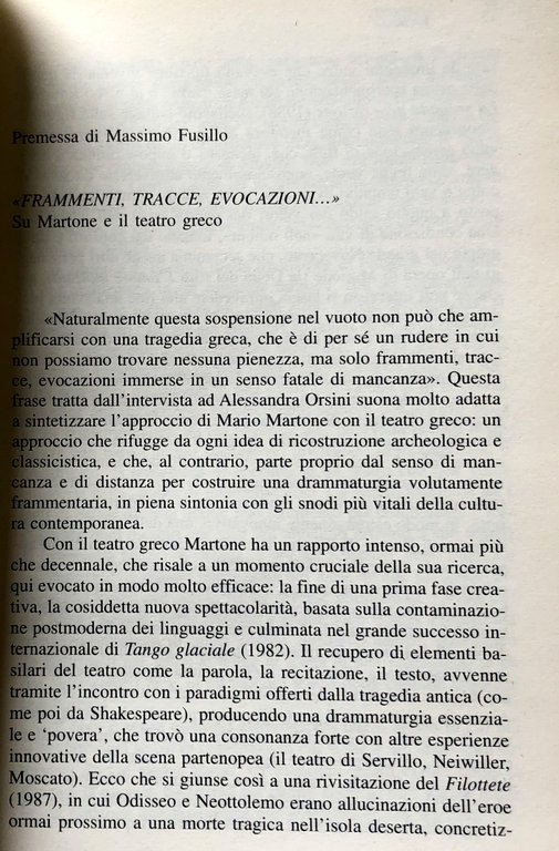 CITTÀ E CONFLITTO. MARIO MARTONE REGISTA DELLA TRAGEDIA GRECA | Immagine Gallery 2
