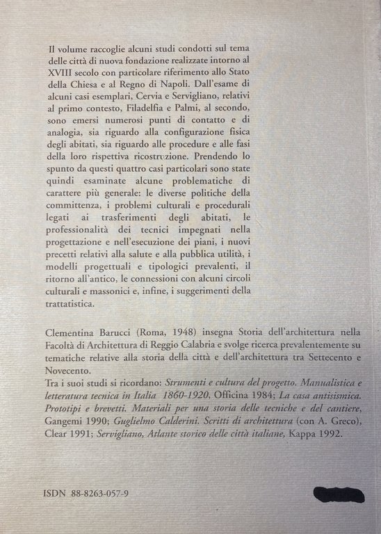 CITTÀ NUOVE. PROGETTI, MODELLI, DOCUMENTI STATO DELLA CHIESA E REGNO …