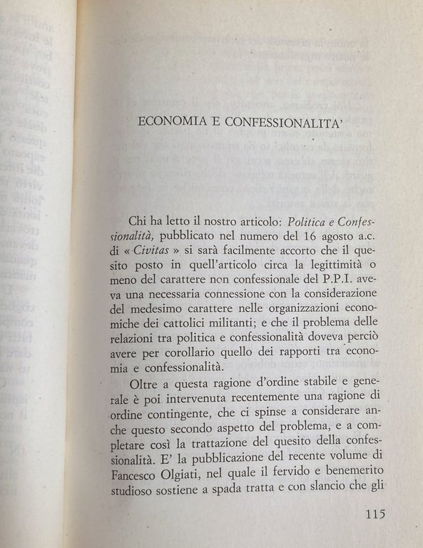 CIVITAS. ANTOLOGIA DEGLI SCRITTI PIÙ SIGNIFICATIVI APPARSI DAL 1919 AL …