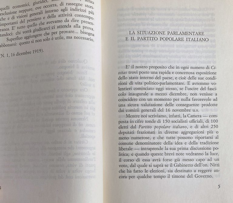 CIVITAS. ANTOLOGIA DEGLI SCRITTI PIÙ SIGNIFICATIVI APPARSI DAL 1919 AL …