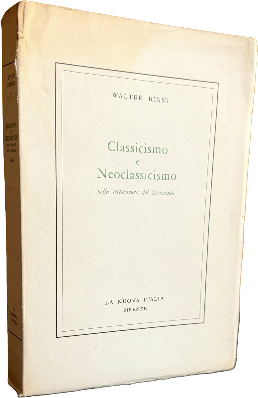 CLASSICISMO E NEOCLASSICISMO NELLA LETTERATURA DEL SETTECENTO | Immagine principale