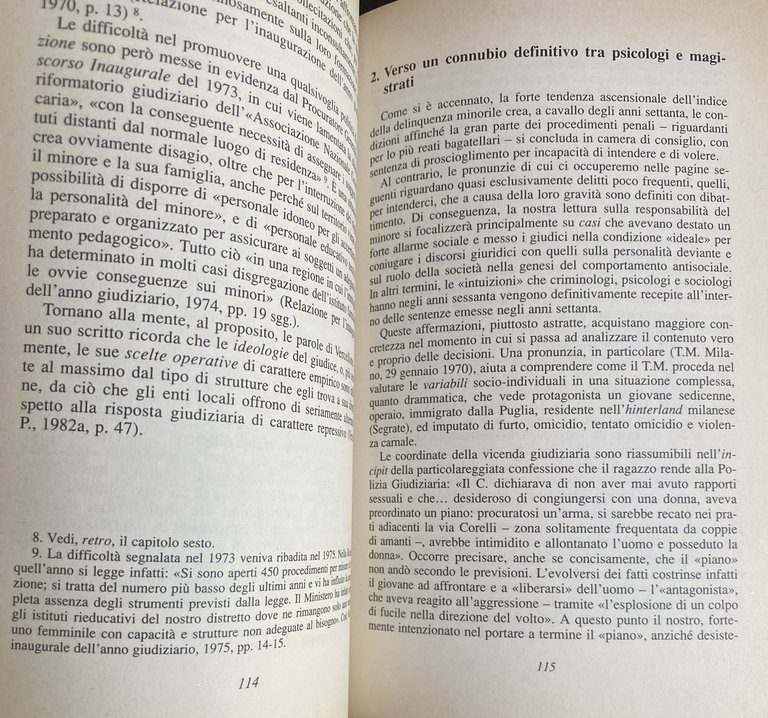 COME PENSA IL TRIBUNALE PER I MINORENNI. UNA RICERCA SUL …