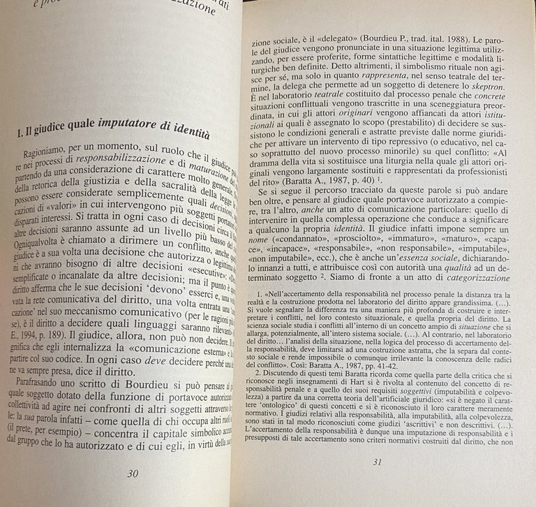 COME PENSA IL TRIBUNALE PER I MINORENNI. UNA RICERCA SUL …