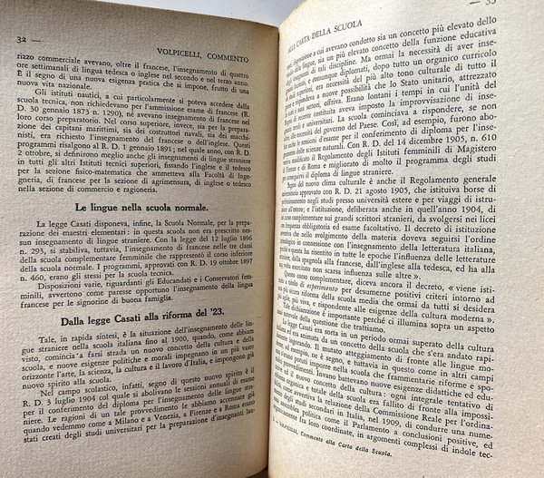 COMMENTO ALLA CARTA DELLA SCUOLA