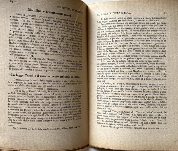 COMMENTO ALLA CARTA DELLA SCUOLA