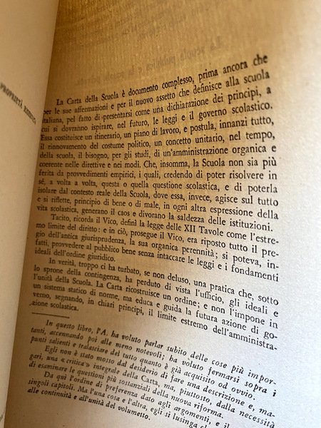 COMMENTO ALLA CARTA DELLA SCUOLA