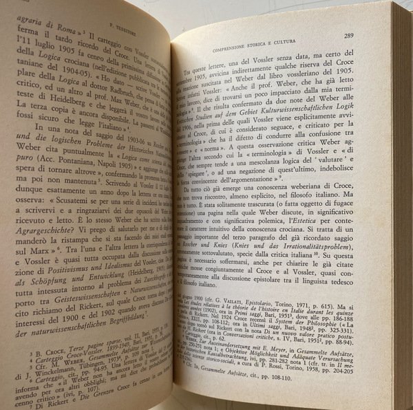 COMPRENSIONE STORICA E CULTURA. REVISIONI STORICISTICHE