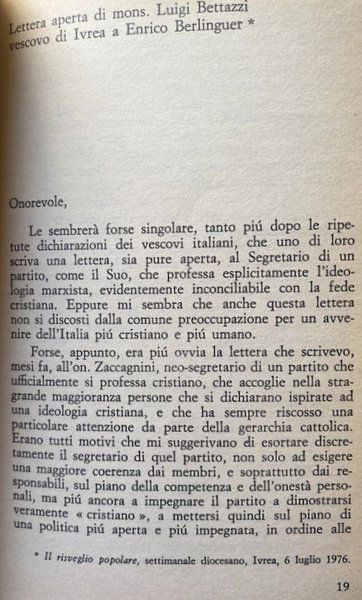 COMUNISTI E MONDO CATTOLICO OGGI. A CURA DI ANTONIO TATÒ