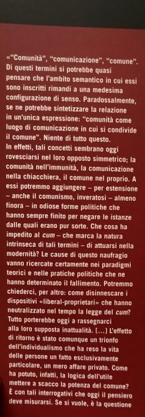 COMUNITÀ, COMUNICAZIONE, COMUNE. DA GEORGES BATAILLE A JEAN-LUC NANCY