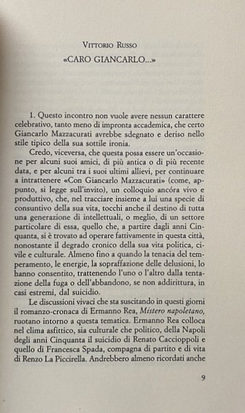 CON GIANCARLO MAZZACURATI. IN APPENDICE UNA RACCOLTA DI SCRITTI CIVILI …