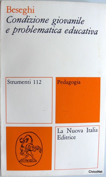 CONDIZIONE GIOVANILE E PROBLEMATICA EDUCATIVA