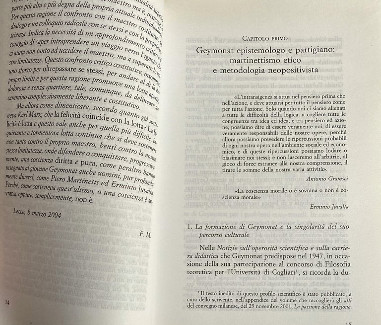CONTESTARE E CREARE. LA LEZIONE EPISTEMOLOGICO-CIVILE DI LUDOVICO GEYMONAT