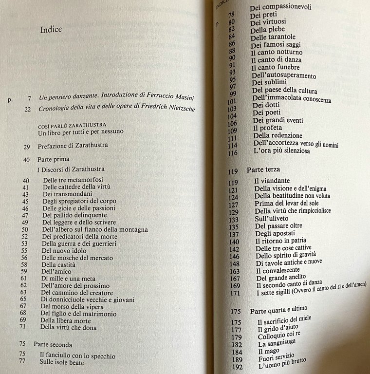 COSÌ PARLÒ ZARATHUSTRA. UN LIBRO PER TUTTI E PER NESSUNO. …