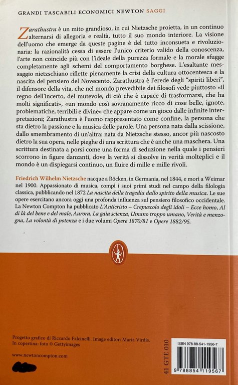 COSÌ PARLÒ ZARATHUSTRA. UN LIBRO PER TUTTI E PER NESSUNO. …