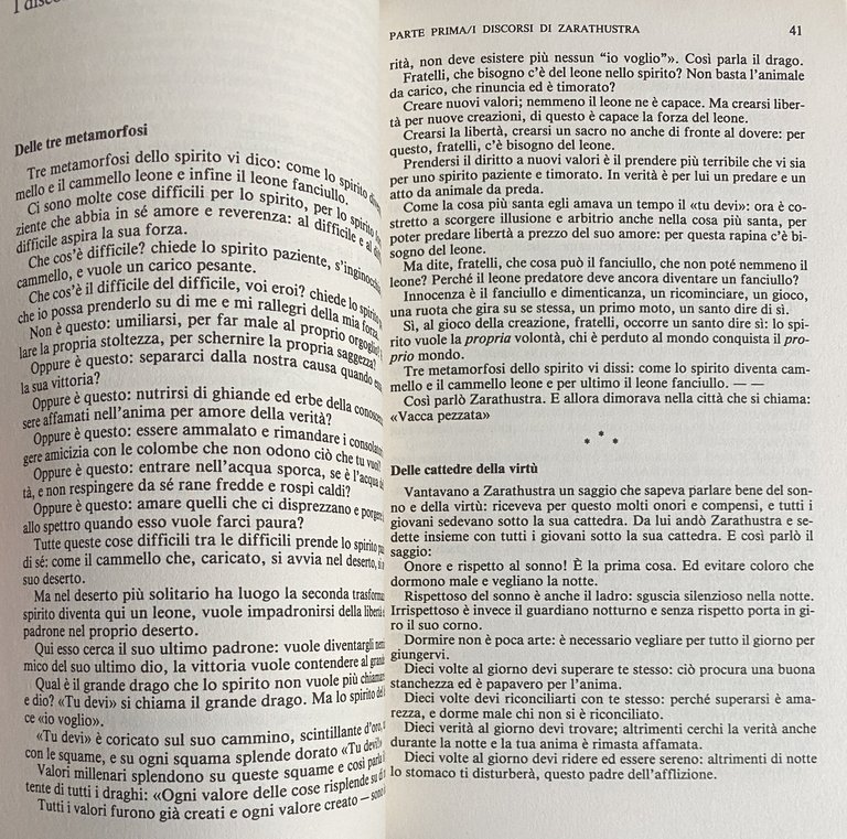 COSÌ PARLÒ ZARATHUSTRA. UN LIBRO PER TUTTI E PER NESSUNO. …