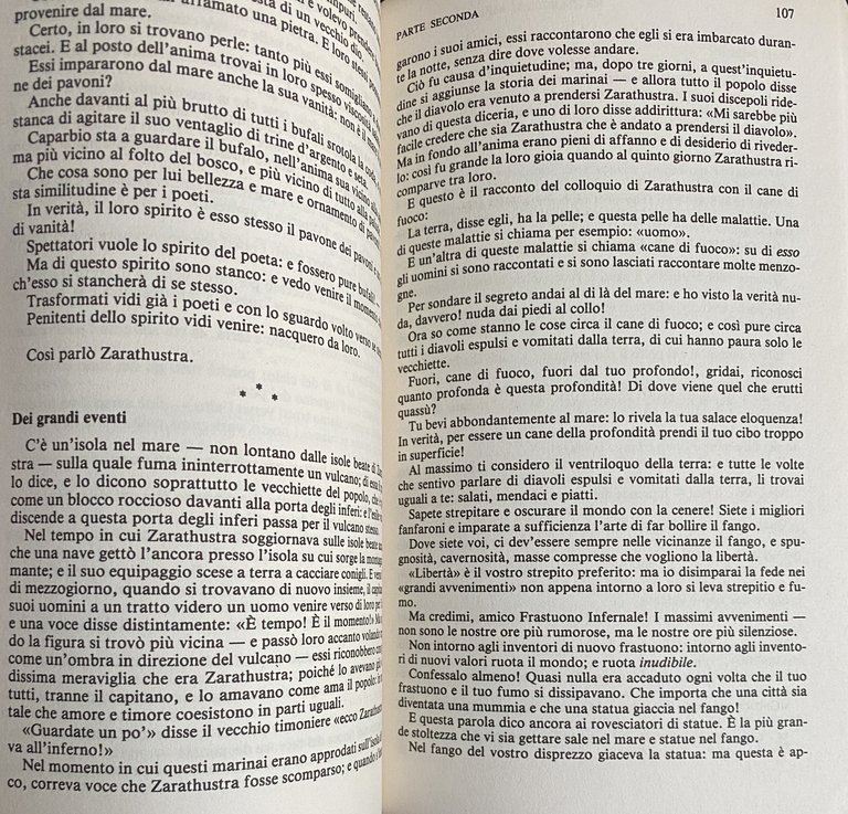 COSÌ PARLÒ ZARATHUSTRA. UN LIBRO PER TUTTI E PER NESSUNO. …