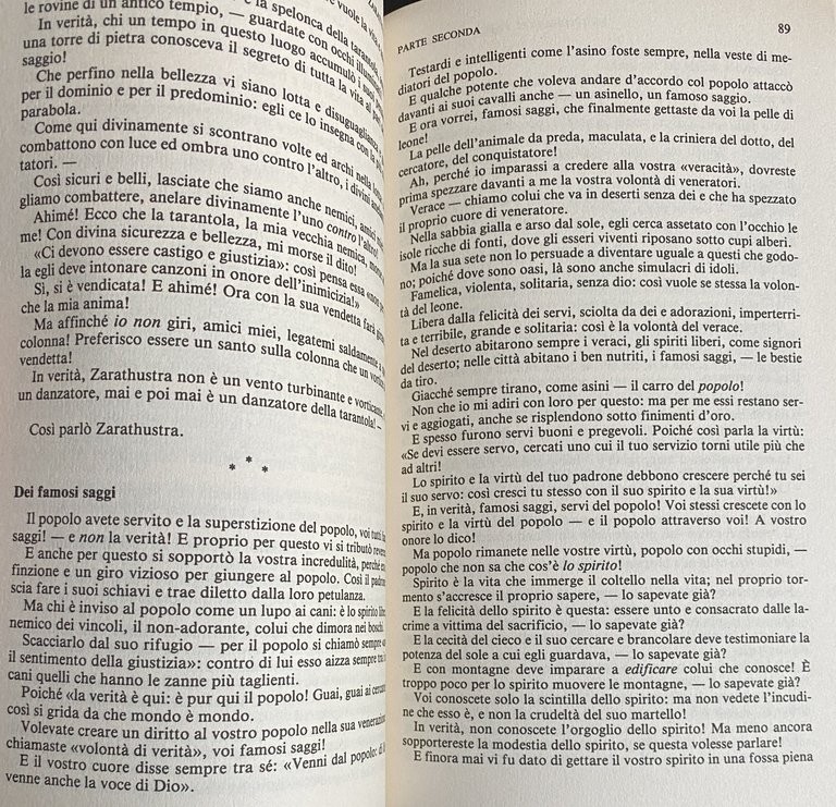 COSÌ PARLÒ ZARATHUSTRA. UN LIBRO PER TUTTI E PER NESSUNO. …