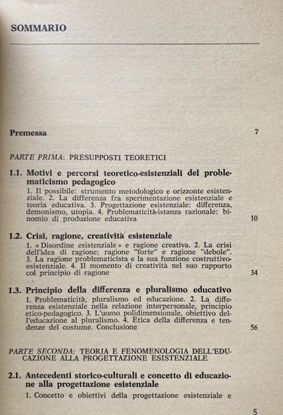 COSTRUIRE L'ESISTENZA. IL RISCATTO DELLA RAGIONE EDUCATIVA